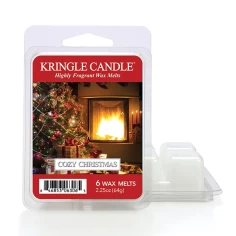 Wax melts Kringle Candle Cozy Christmas 64 g, pack de 6 piezas de cera de soja en su envase original