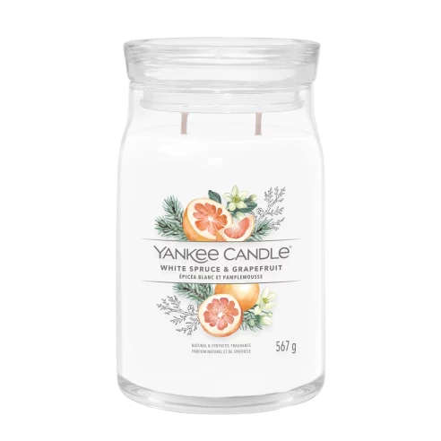 Yankee Candle - White Spruce & Grapefruit - Bote Grande