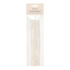 Paquete de 18 varillas de ratán blancas 25 cms