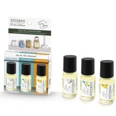 Pack de Blanc Coton, Monoï Soleil, Ambre & Baumes - Aceite de Perfume 15 ml.