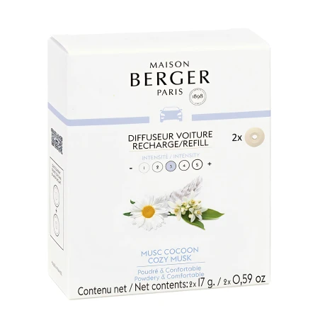 Musc Cocoon - Pack 2 Recambios Ambientador de Coche