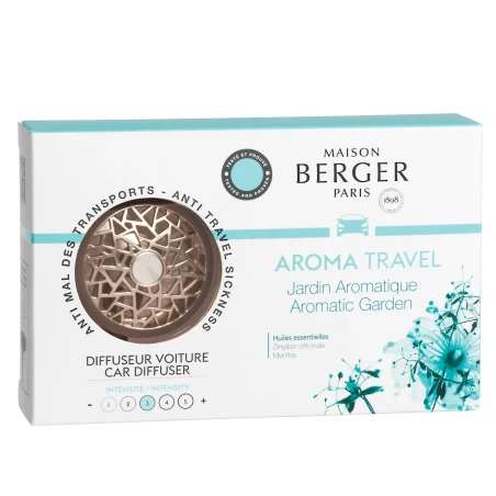 Aroma Travel Jardin Aromatique - Ambientador de Coche y Recarga