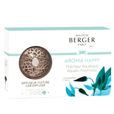 Aroma Happy Fraîcheur Aquatique - Ambientador de Coche y Recarga