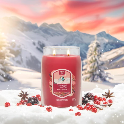 Santa on Skis - Bote Grande 567 g.