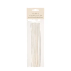 Paquete de 18 varillas de ratán blancas 20 cms