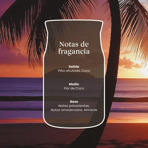 Vela Yankee Candle Black Coconut - Bote Grande 567 g. - ambientación