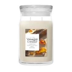 Vela Yankee Candle Amber & Sandalwood - Bote Grande 567 g.
