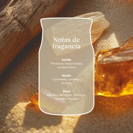 Vela Yankee Candle Amber & Sandalwood - detalle del producto