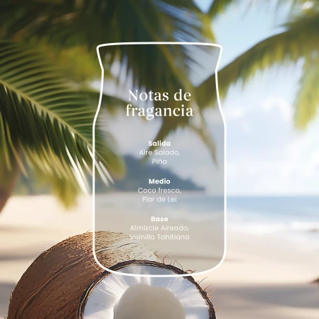 Vela Yankee Candle Coconut Beach - detalle del producto