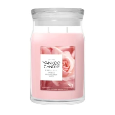 Vela Yankee Candle Fresh Cut Roses - Bote Grande 567 g.