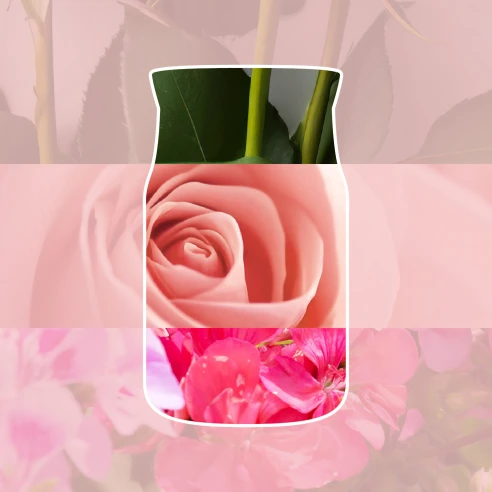 Vela Yankee Candle Fresh Cut Roses - ambientación