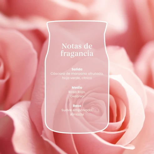 Vela Yankee Candle Fresh Cut Roses - detalle del producto