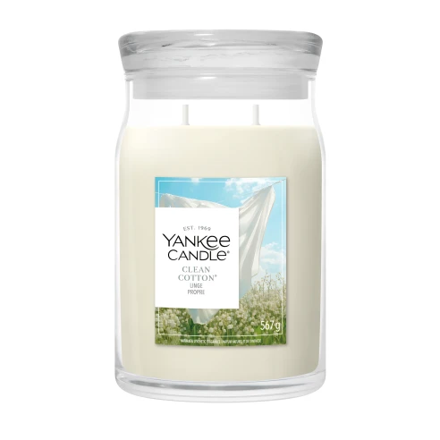 Vela Yankee Candle Clean Cotton - Bote Grande 567 g.