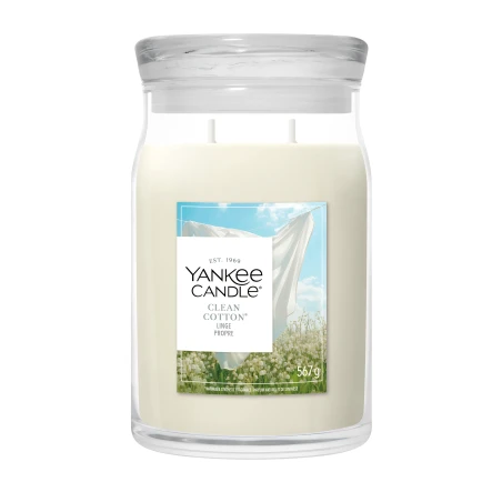 Vela Yankee Candle Clean Cotton - Bote Grande 567 g.