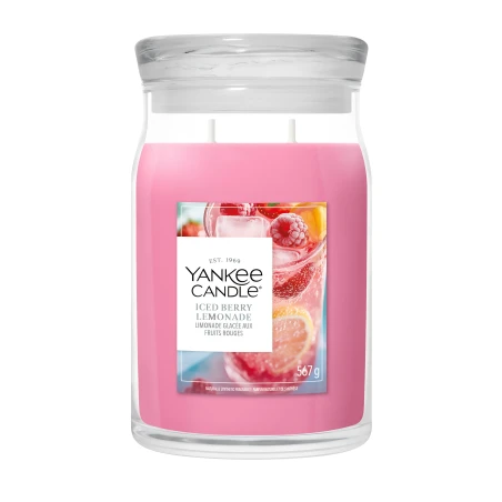 Vela Yankee Candle Iced Berry Lemonade - Bote Grande 567 g.
