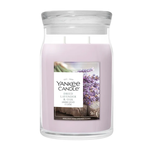Vela Yankee Candle Dried Lavender & Oak - Bote Grande 567 g.