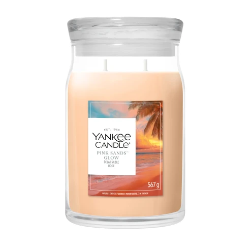 Vela Yankee Candle Pink Sands Glow - Bote Grande 567 g.