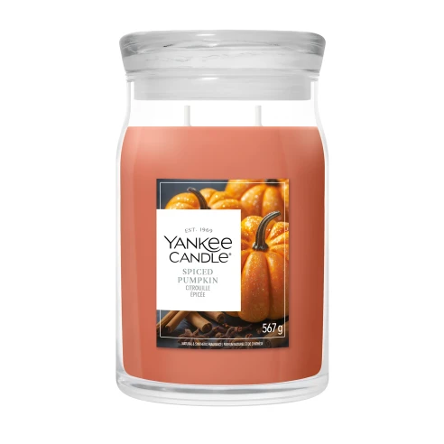 Vela Yankee Candle Spiced Pumpkin - Bote Grande 567 g.
