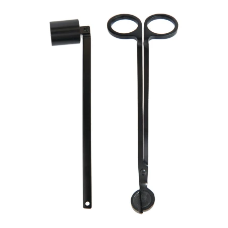 Cortamechas y apagavelas Paddywax de metal en negro mate