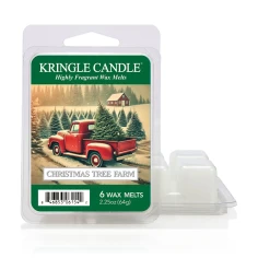 Wax melts Kringle Candle Christmas Tree Farm 64 g, pack de 6 piezas de cera de soja en su envase original