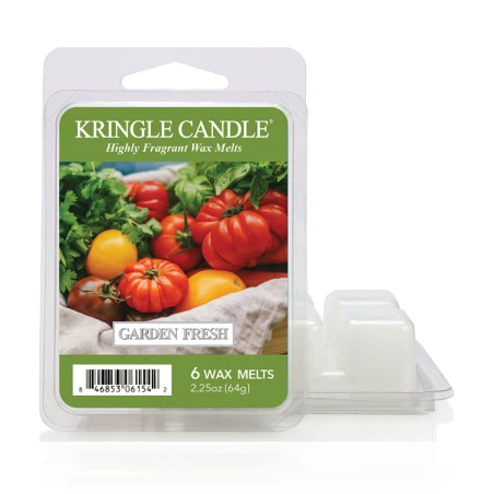 Wax melts Kringle Candle Garden Fresh 64 g, pack de 6 piezas de cera de soja en su envase original