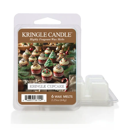 Wax melts Kringle Candle Kringle Cupcake 64 g, pack de 6 piezas de cera de soja en su envase original