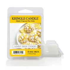 Wax melts Kringle Candle Lemon Drop Cookies 64 g, pack de 6 piezas de cera de soja en su envase original