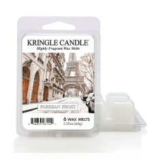 Wax melts Kringle Candle Parisian Frost 64 g, pack de 6 piezas de cera de soja en su envase original