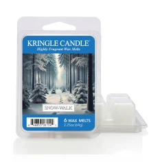 Wax melts Kringle Candle Snow-Walk 64 g, pack de 6 piezas de cera de soja en su envase original