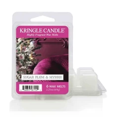 Wax melts Kringle Candle Sugar Plum & Myrrh 64 g, pack de 6 piezas de cera de soja en su envase original