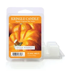 Wax melts Kringle Candle Sugar Pumpkins 64 g, pack de 6 piezas de cera de soja en su envase original