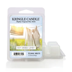 Wax melts Kringle Candle Sun Dried Linen 64 g, pack de 6 piezas de cera de soja en su envase original