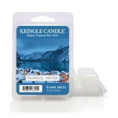 Wax melts Kringle Candle Tranquil Winter 64 g, pack de 6 piezas de cera de soja en su envase original