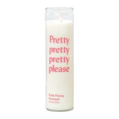 Vela perfumada Paddywax Spark Pretty Please Pink Peony Coconut 300 g en vaso alto de cristal