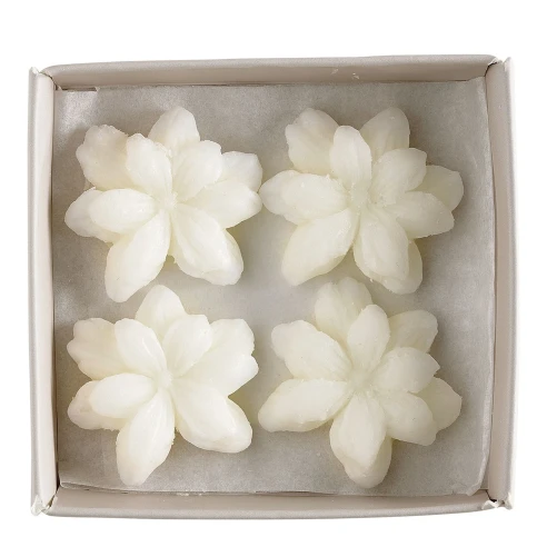 Interior del estuche de 4 ceras para derretir Fleur d'Oranger de Mathilde M.