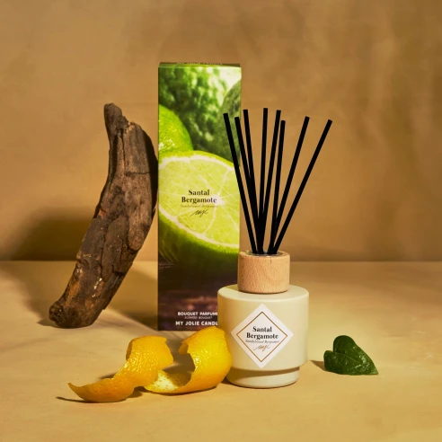 Santal Bergamote - mikado My Jolie Candle, 100 ml (ambiente)