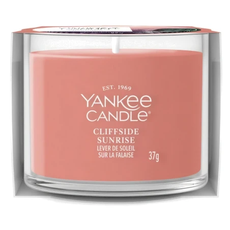 Vela Yankee Candle Cliffside Sunrise Mini 37 g en vaso de cristal