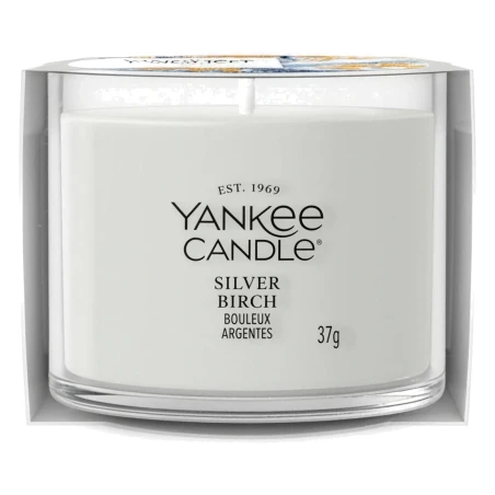 Vela Yankee Candle Silver Birch Mini 37 g en vaso de cristal