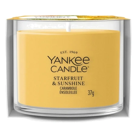 Vela Yankee Candle Starfruit & Sunshine Mini 37 g en vaso de cristal