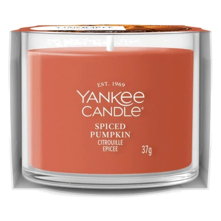 Vela Yankee Candle Spiced Pumpkin Mini 37 g en vaso de cristal
