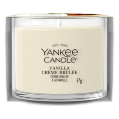 Vela Yankee Candle Vanilla Crème Brûlée Mini 37 g en vaso de cristal