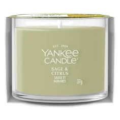 Vela Yankee Candle Sage & Citrus Mini 37 g en vaso de cristal