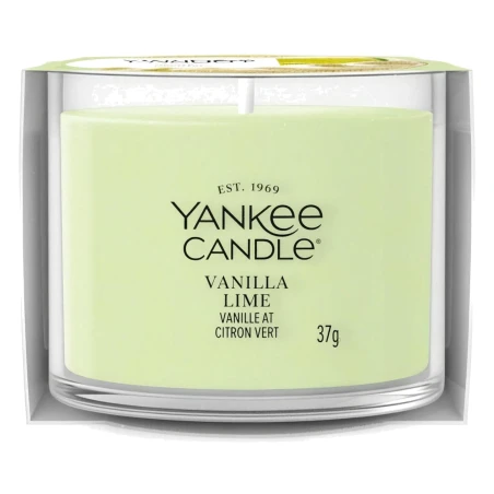 Vela Yankee Candle Vanilla Lime Mini 37 g en vaso de cristal