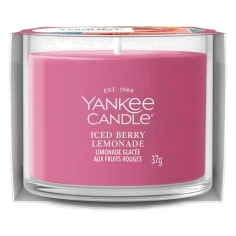 Vela Yankee Candle Iced Berry Lemonade Mini 37 g en vaso de cristal