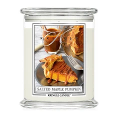 Vela Kringle Candle Salted Maple Pumpkin de 3 mechas en bote grande de cristal de 623 g