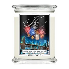 Vela Kringle Candle American Dream de 3 mechas en bote grande de cristal de 623 g