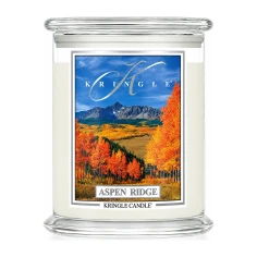 Vela Kringle Candle Aspen Ridge de 3 mechas en bote grande de cristal de 623 g