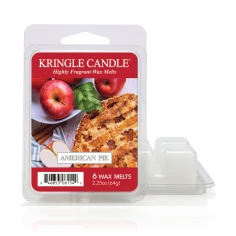 Wax melts Kringle Candle American Pie 64 g, pack de 6 piezas de cera de soja en su envase original