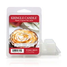 Wax melts Kringle Candle Apple Cider Cake 64 g, pack de 6 piezas de cera de soja en su envase original