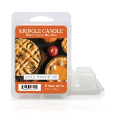 Wax melts Kringle Candle Apple Pumpkin Pie 64 g, pack de 6 piezas de cera de soja en su envase original